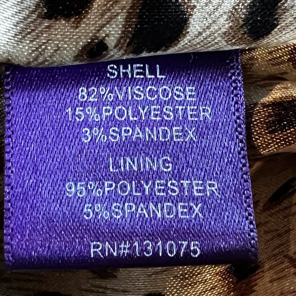 Darling! Libby. Edelman Brown & Tan Herringbone Blazer with Leopard Lini… - Picture 9 of 12